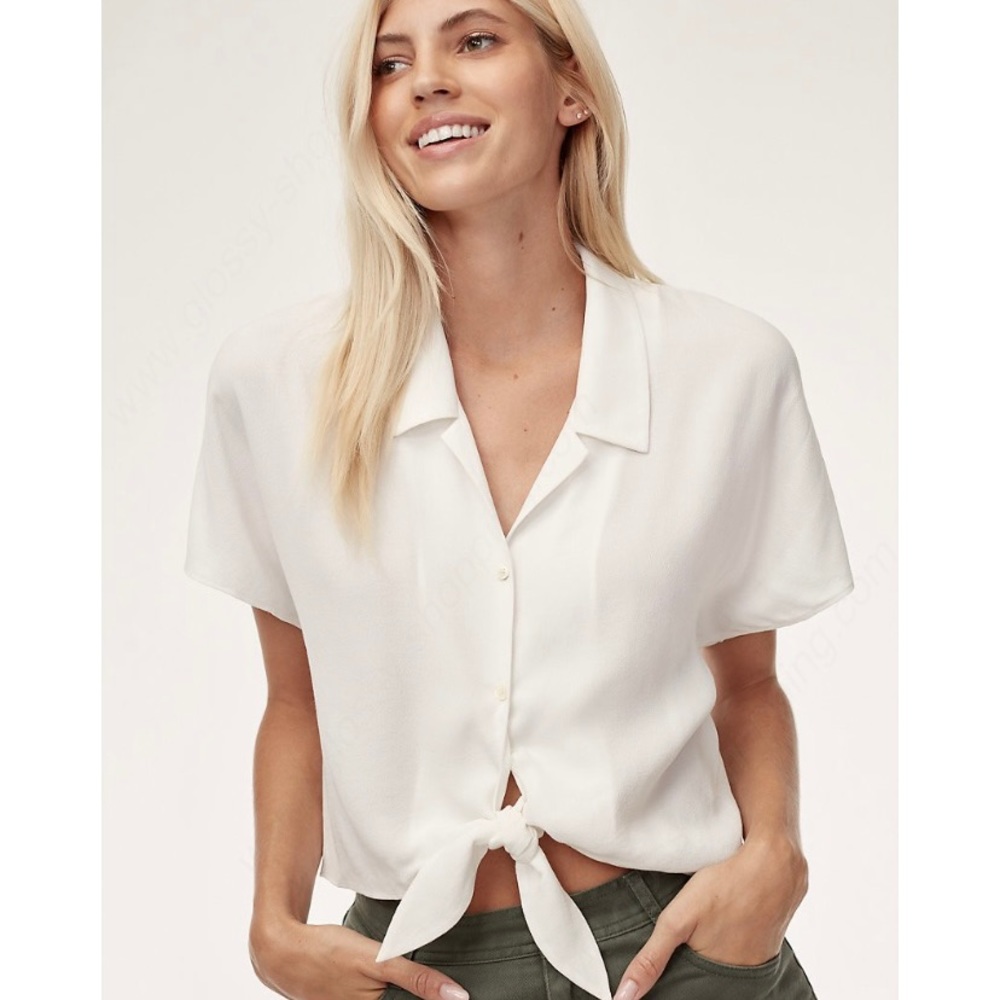 Wilfred Free Front-Tie Blouse